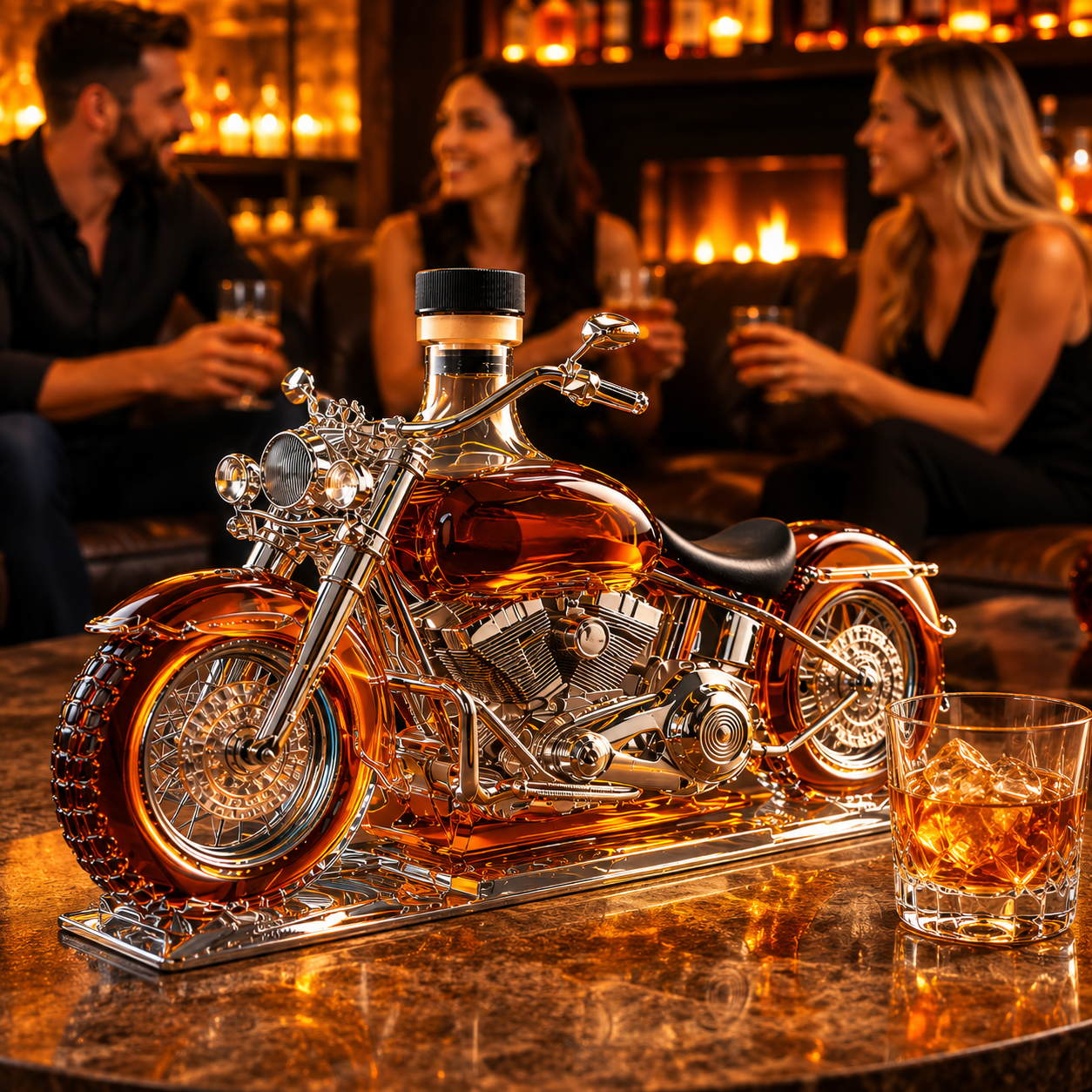 Decantador de Whisky Moto Clásica – Edición Limitada