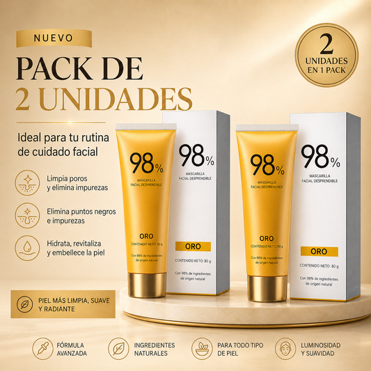 Mascarilla Facial Gold Peel Off — Limpieza y Luminosidad